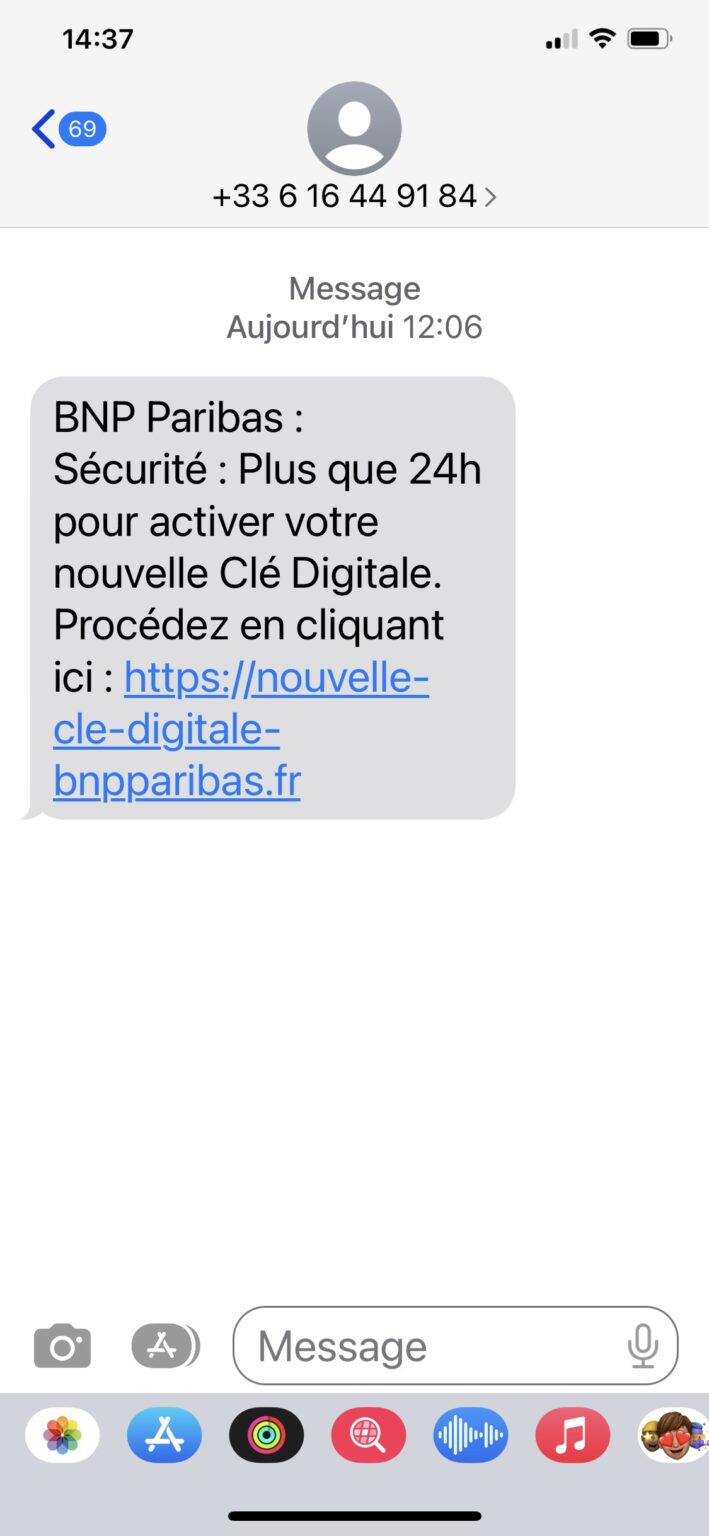 BNP ACTIVER CLE DIGITALE SOUS 24H Arnaques